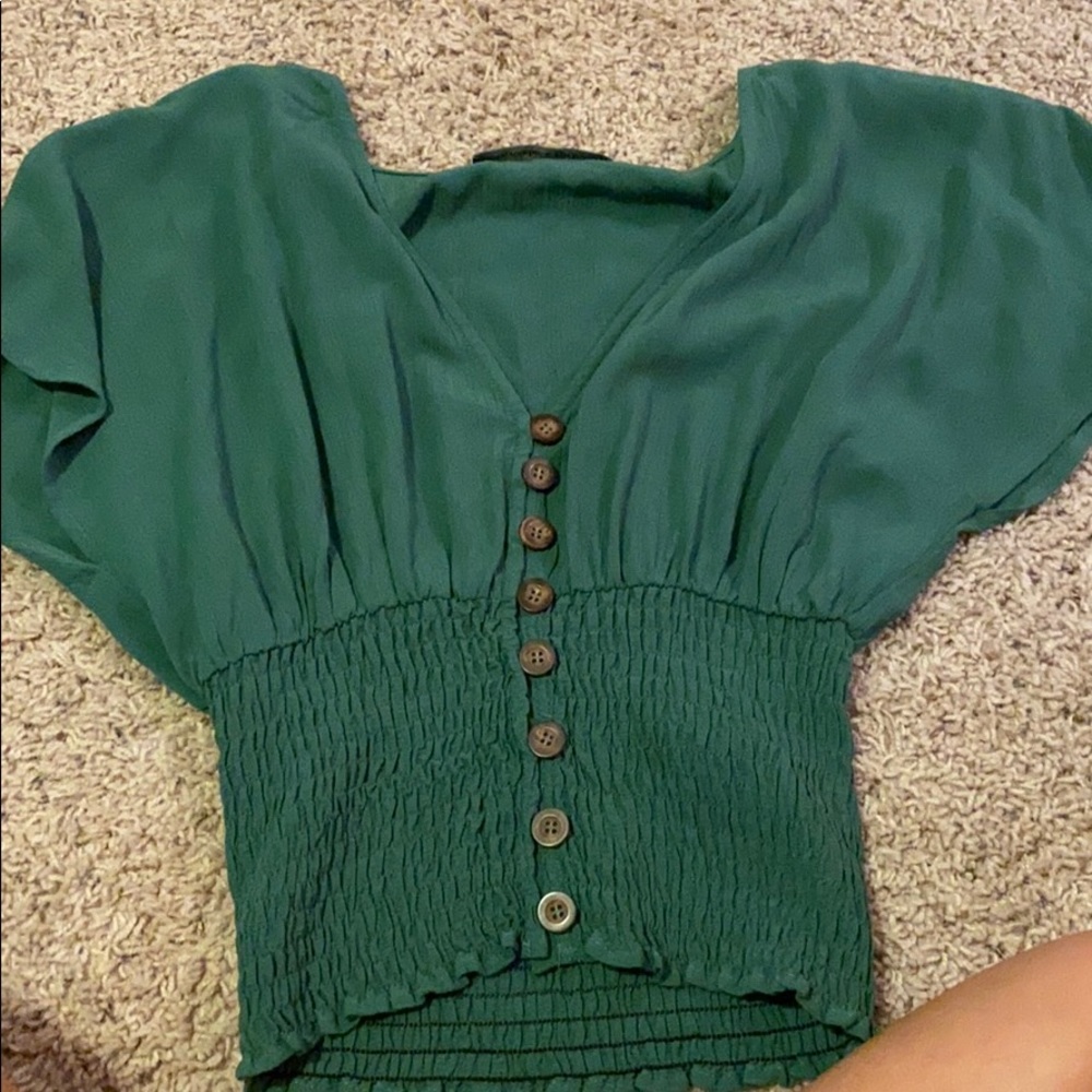 Dressy tight bottom flow top